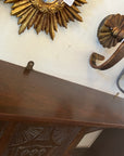 Vintage Wall Unit With Carved Cabinet Door and Shelf (SKU38)
