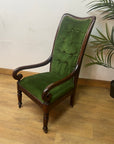 Antique Victorian Button-Back Armchair (SKU251)