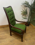 Antique Victorian Button-Back Armchair (SKU251)