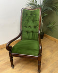 Antique Victorian Button-Back Armchair (SKU251)