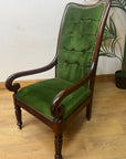 Antique Victorian Button-Back Armchair (SKU251)