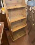 Vintage Solid Pine Waterfall Freestanding Bookcase (SKU126)
