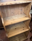 Vintage Solid Pine Waterfall Freestanding Bookcase (SKU126)