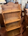 Vintage Solid Pine Waterfall Freestanding Bookcase (SKU126)