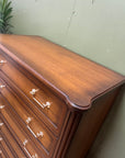 Vintage Mahogany Louis XVI Style Tall Chest Drawers (SKU168)
