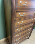 Vintage Mahogany Louis XVI Style Tall Chest Drawers (SKU168)