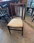 Antique Victorian Inlaid Low Seated Chair (SKU168)