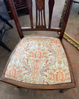 Antique Victorian Inlaid Low Seated Chair (SKU168)
