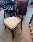 Antique Victorian Inlaid Low Seated Chair (SKU168)