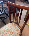 Antique Victorian Inlaid Low Seated Chair (SKU168)