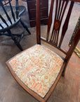 Antique Victorian Inlaid Low Seated Chair (SKU168)