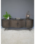 Industrial Style Metal Curve Low Sideboard TV Cabinet (SKU82)