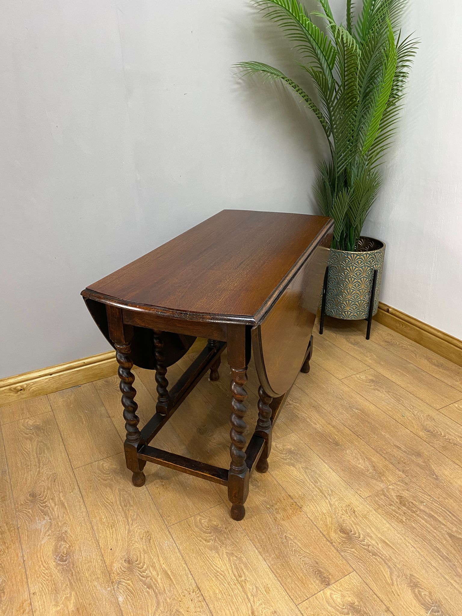 Antique side table with deals drop leaf