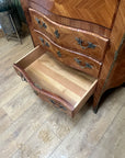 French Marquetry Inlaid Secretaire Marble Top (SKU248)