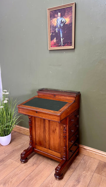 Antique Davenport Desk With Leather Top (SKU134)