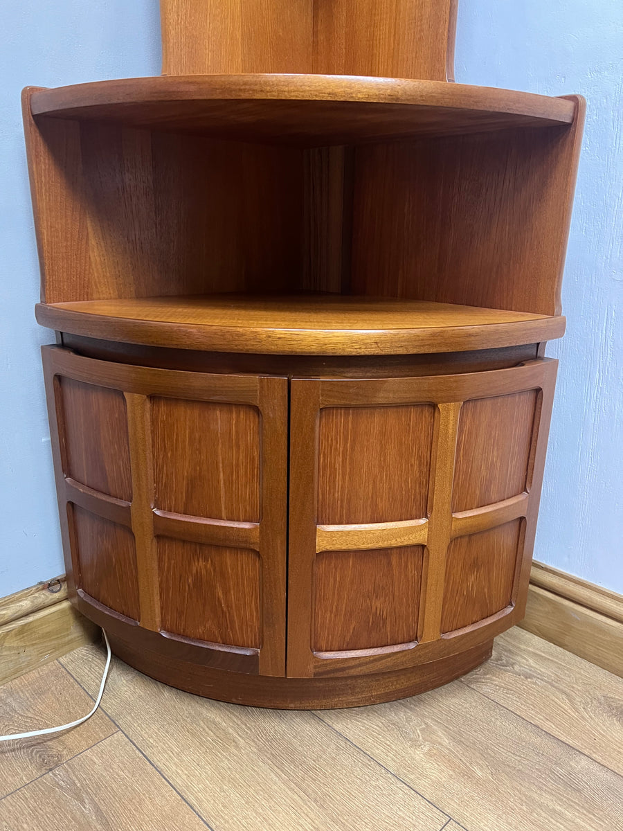 Retro Teak 1960s Nathan Corner Cabinet (SKU78)