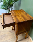 Vintage Bevan Funnell Scalloped lamp Table With Drawer (SKU66)