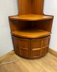 Retro Teak 1960s Nathan Corner Cabinet (SKU78)