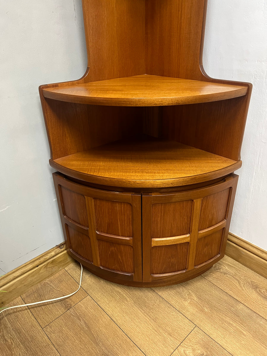 Retro Teak 1960s Nathan Corner Cabinet (SKU78)