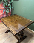 Antique Oak Draw Leaf Dining Table (SKU26)