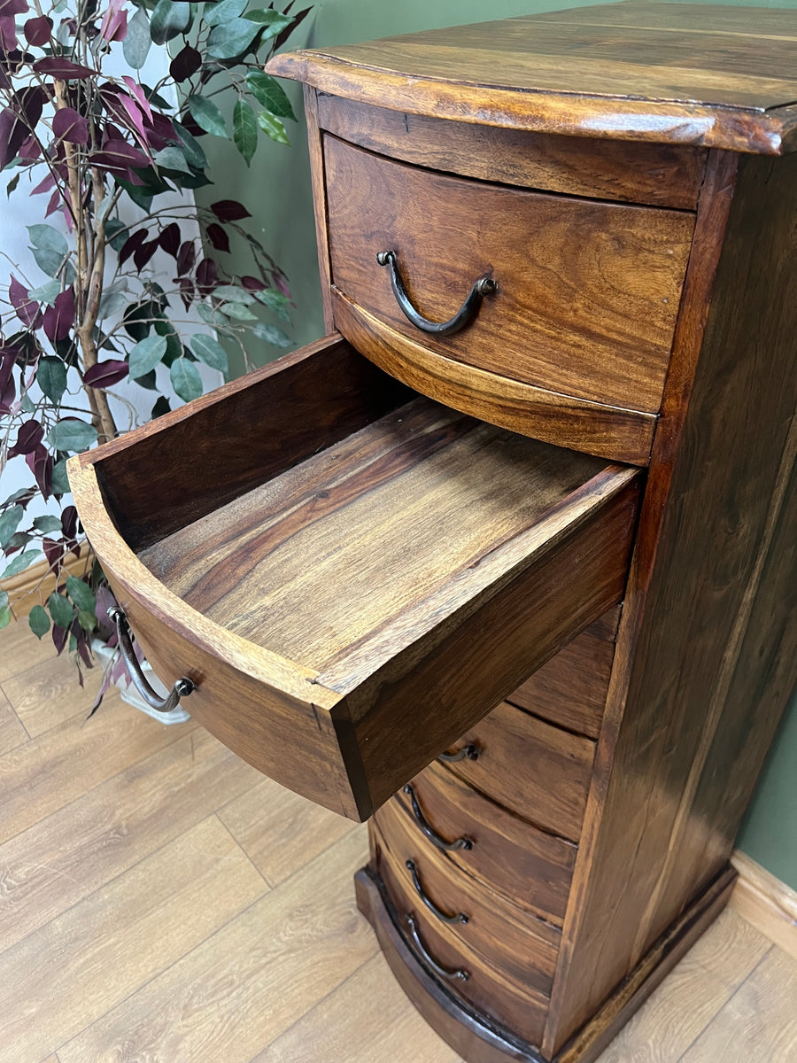 Vintage Tall Sheesham Chest of Drawers (SKU163)