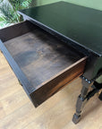 Antique Oak Ebonised Console Table (SKU224)