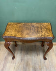 Antique Burr Walnut Card Table (SKU242)