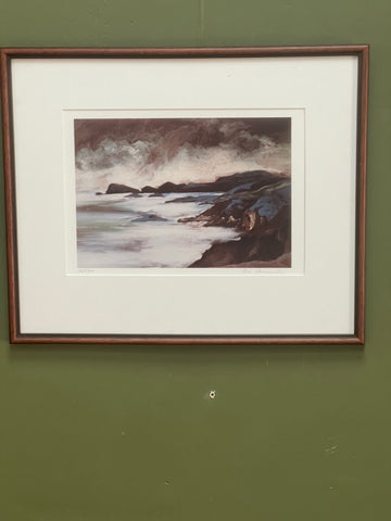 Framed Peter Daniels Gower Coastline Signed Print 32/500 Wall Art (SKU435)