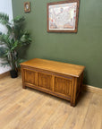 Large Oak Linenfold Blanket Chest (SKU176)