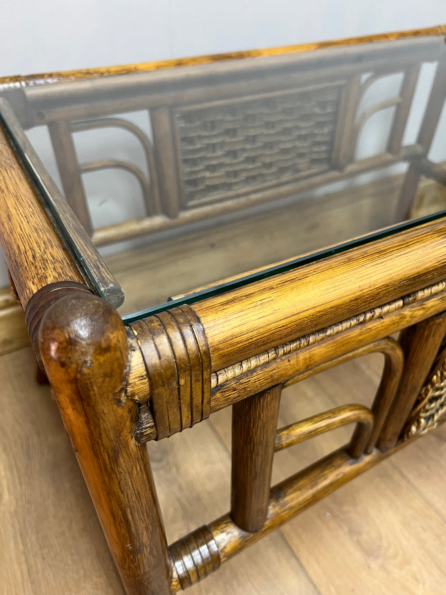 Vintage Bamboo Coffee Table (SKU103)