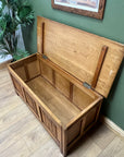 Large Oak Linenfold Blanket Chest (SKU176)