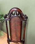 Antique 19th Century Walnut Carolean Style High Back Chair (SKU24)