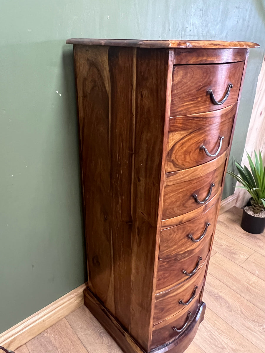 Vintage Tall Sheesham Chest of Drawers (SKU163)