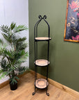 Wrought Iron 3 Tier Tall Plant Stand (SKU244)