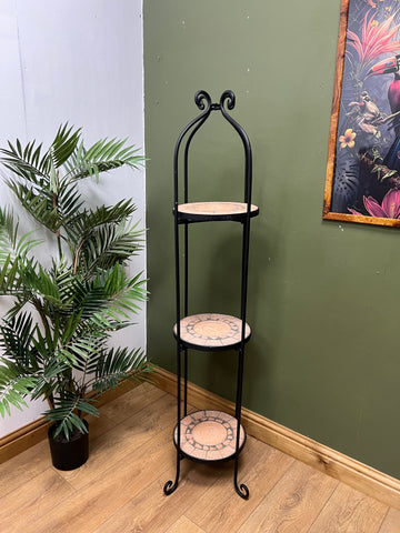 Wrought Iron 3 Tier Tall Plant Stand (SKU244)