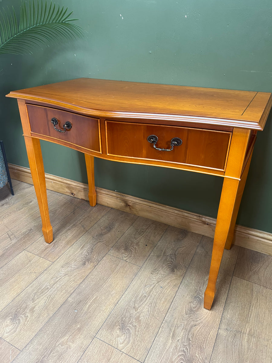 Yew Wood Console Hall Side Table (SKU239)