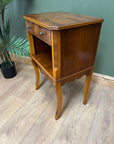 Vintage Bevan Funnell Scalloped lamp Table With Drawer (SKU66)