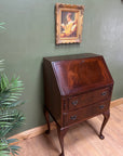 Vintage Mahogany Bureau With Key (SKU132)