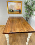 Pine Dining Table Painted Base (SKU017)
