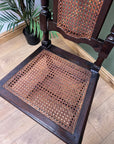 Antique 19th Century Walnut Carolean Style High Back Chair (SKU24)