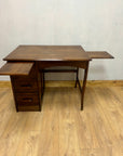 Antique Oak Small Pedestal Desk (SKU136)