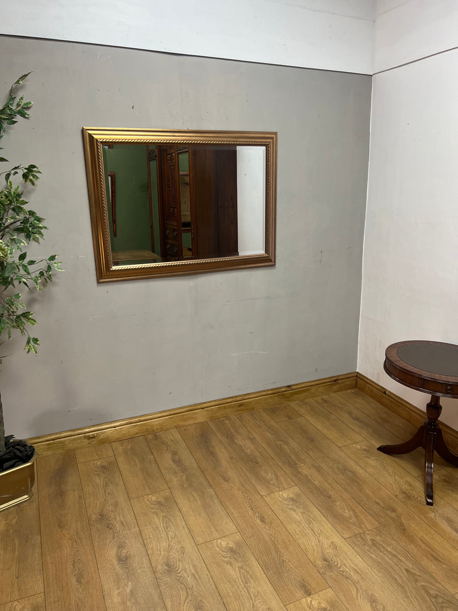 Large gold Framed Bevelled Mirror (SKU332)