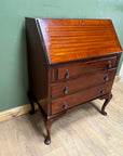 Vintage Mahogany Bureau With Key (SKU143)