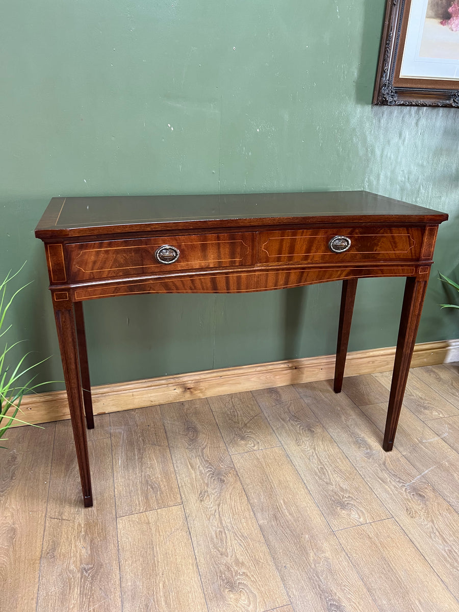 Vintage Large Inlaid Console Side Table (SKU248)