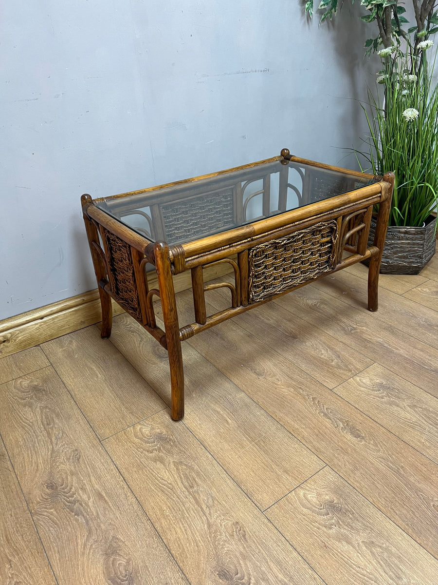 Vintage Bamboo Coffee Table (SKU103)