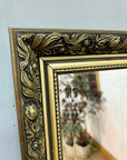 Vintage Gold Framed Bevelled Mirror 61cm x 51cm (SKU355)