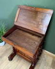 Antique Davenport Desk With Leather Top (SKU134)