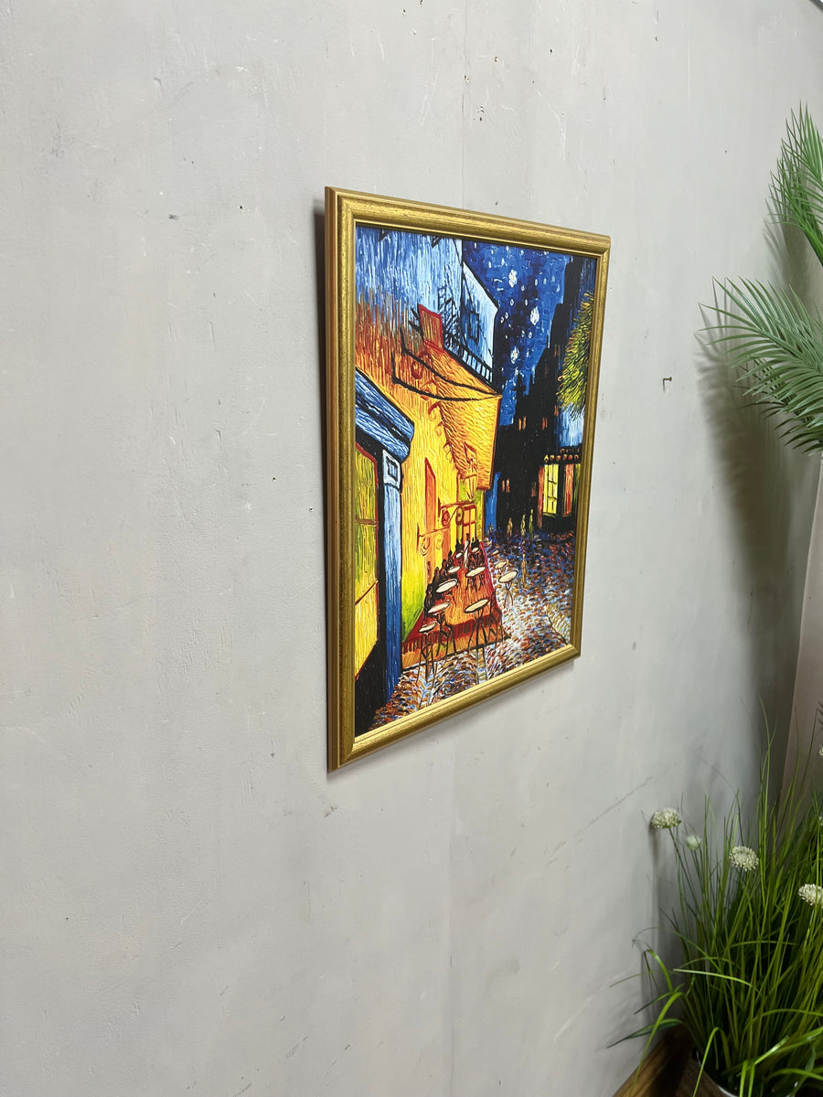 Gold Framed Print Van Gogh Cafe at Night (SKU440)