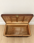 Large Chinese carved wooden storage chest