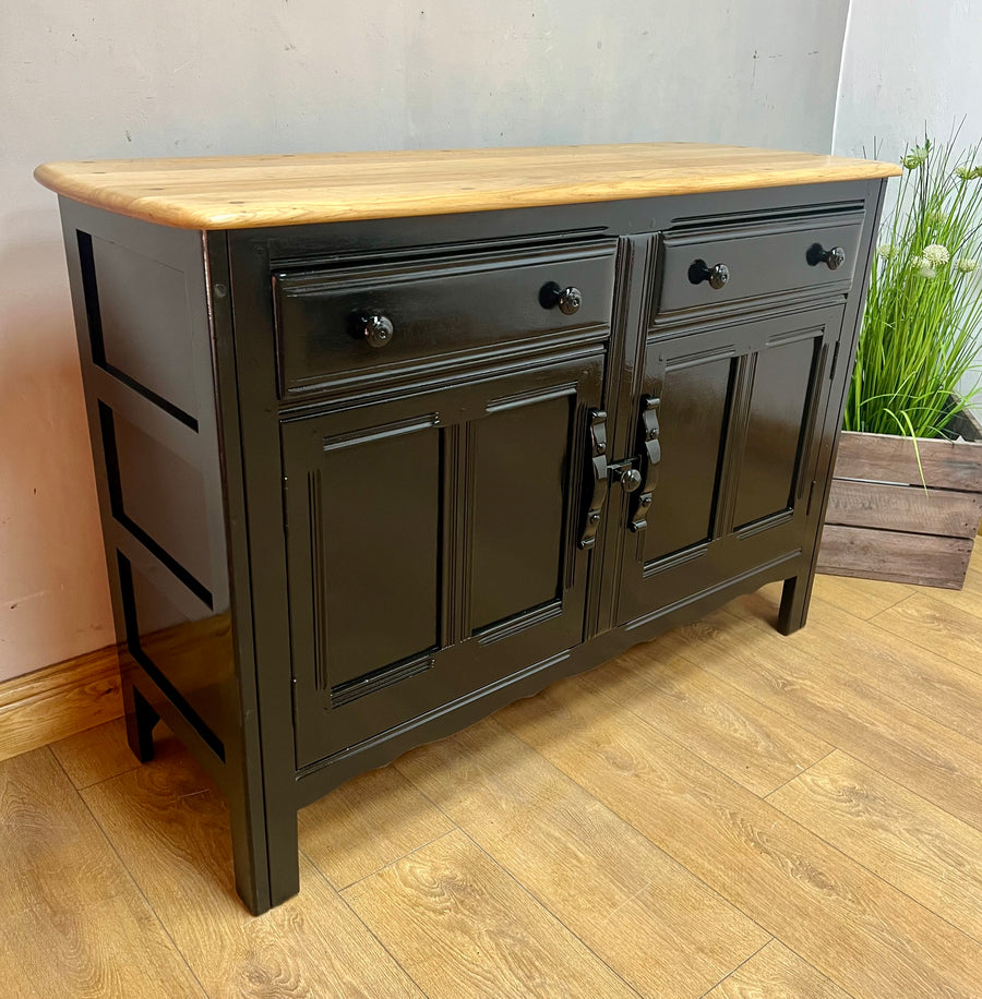 Vintage Ercol Sideboard Black Base (SKU087)